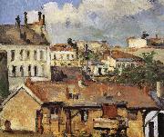 Paul Cezanne rooftop Sweden oil painting artist